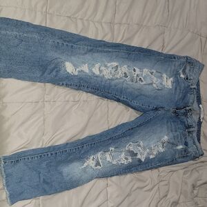 Torrid Distressed Blue Boyfriend Jeans